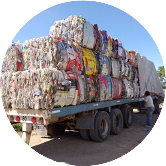 compra de plásticos reciclables